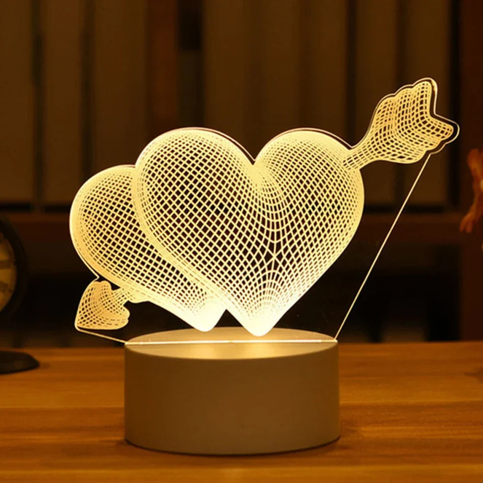 3D Lamp Acrylic USB