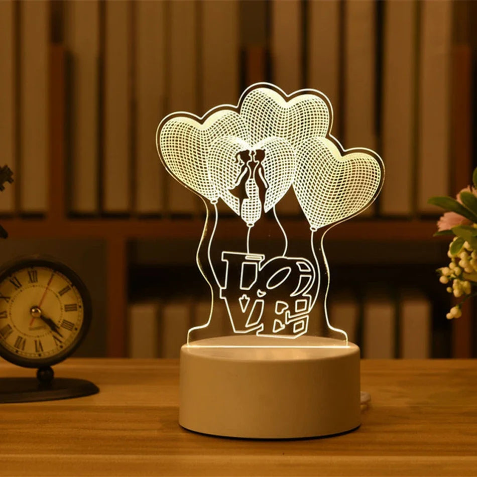 3D Lamp Acrylic USB