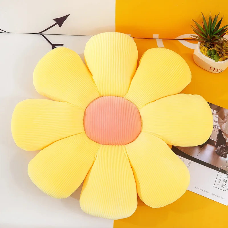 Daisy Flower Plush Cushion Colorful Petal