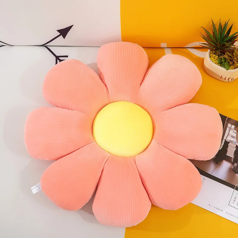 Daisy Flower Plush Cushion Colorful Petal