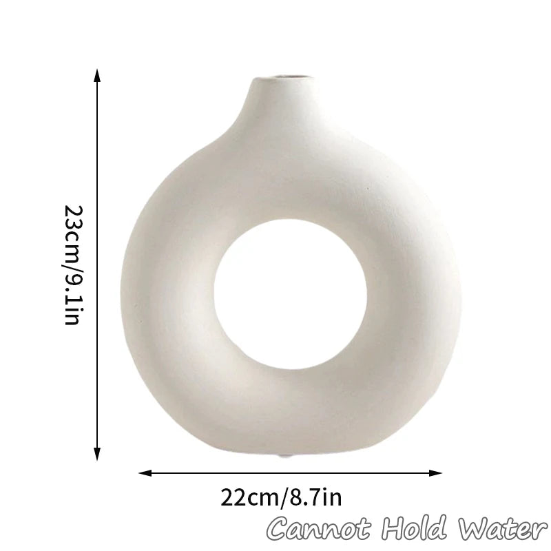 Decorative Ceramic Pure White Vase