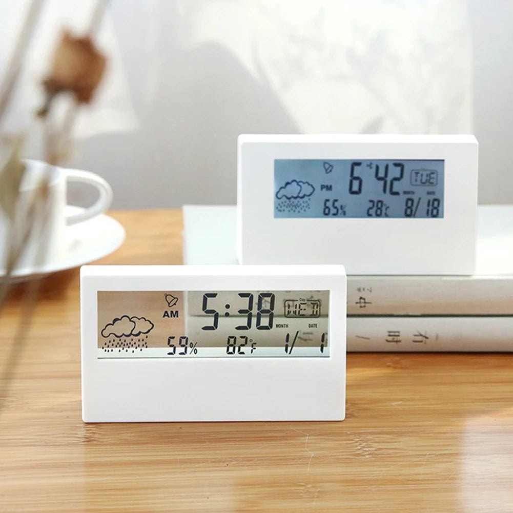 Thermo-Hygrometer Clock Weather Display