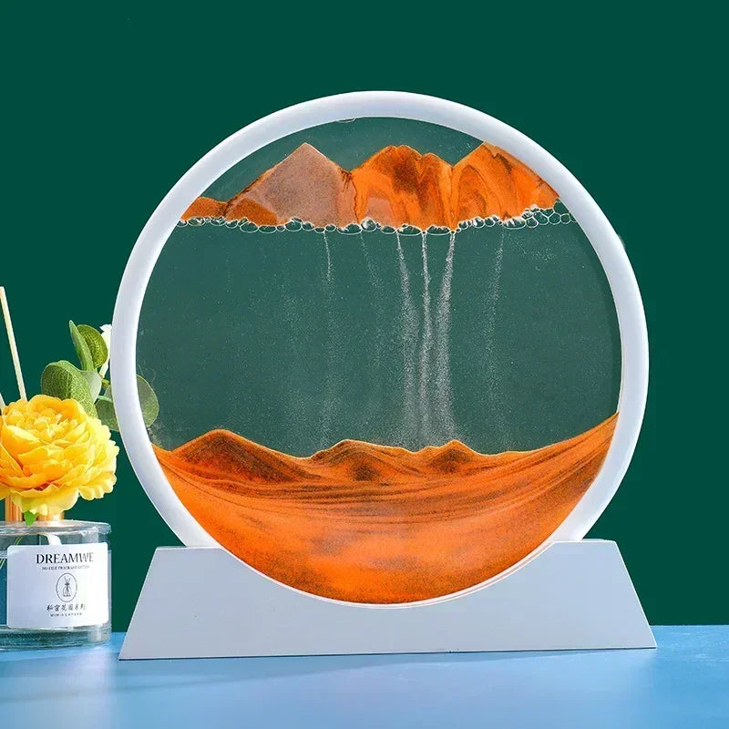 3D Moving Sand Art Picture Round