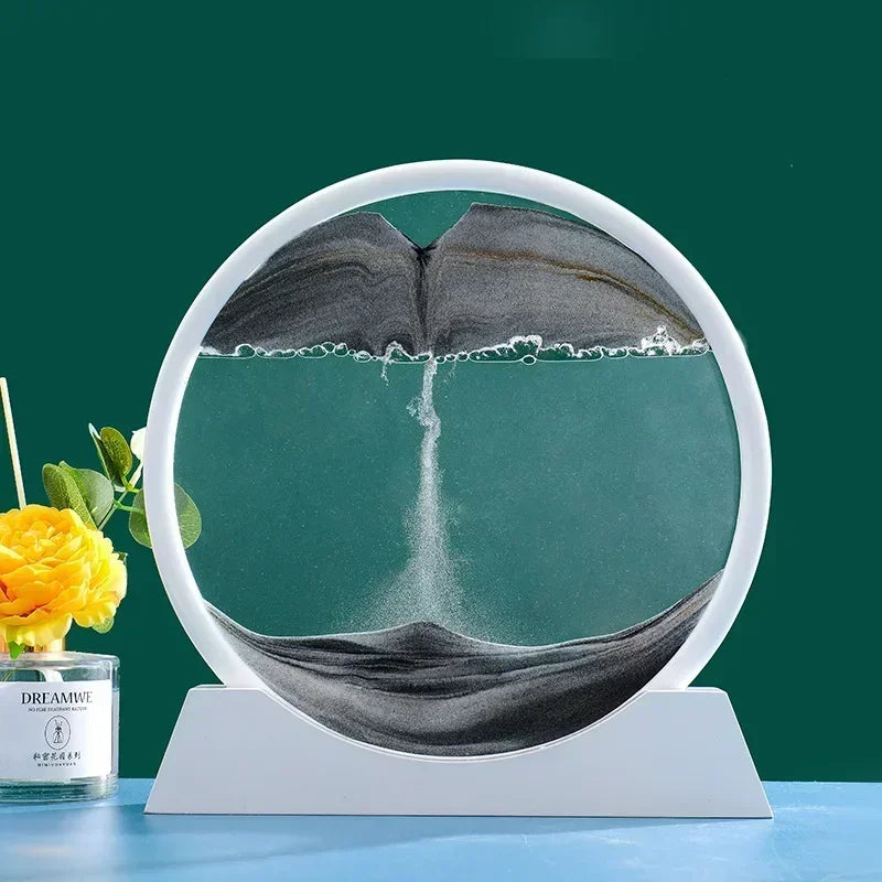 3D Moving Sand Art Picture Round