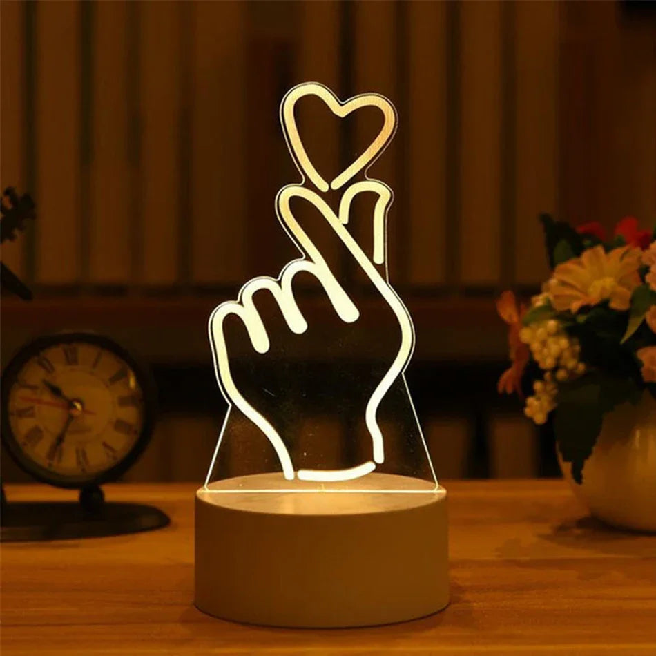 3D Lamp Acrylic USB