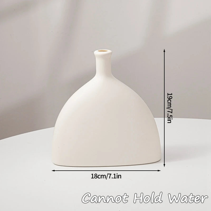 Decorative Ceramic Pure White Vase