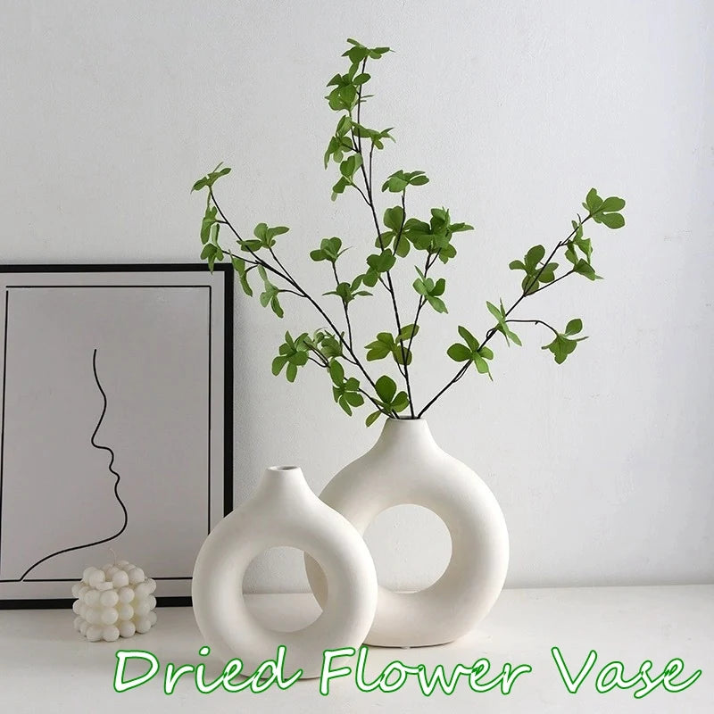 Decorative Ceramic Pure White Vase