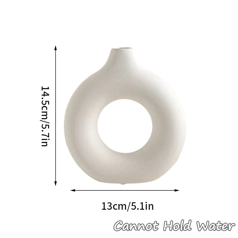 Decorative Ceramic Pure White Vase