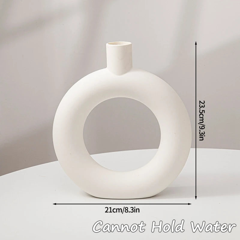 Decorative Ceramic Pure White Vase