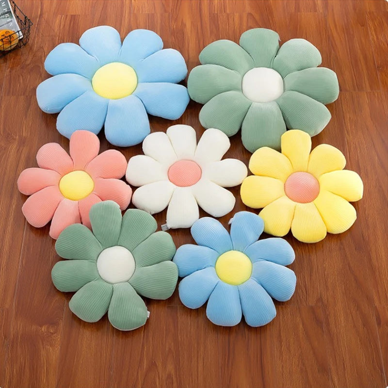 Daisy Flower Plush Cushion Colorful Petal