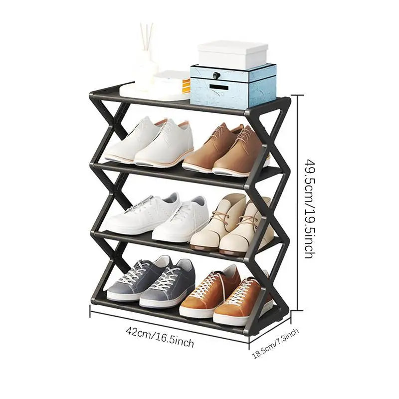 Home Furniture X-shaped Shoe Rack