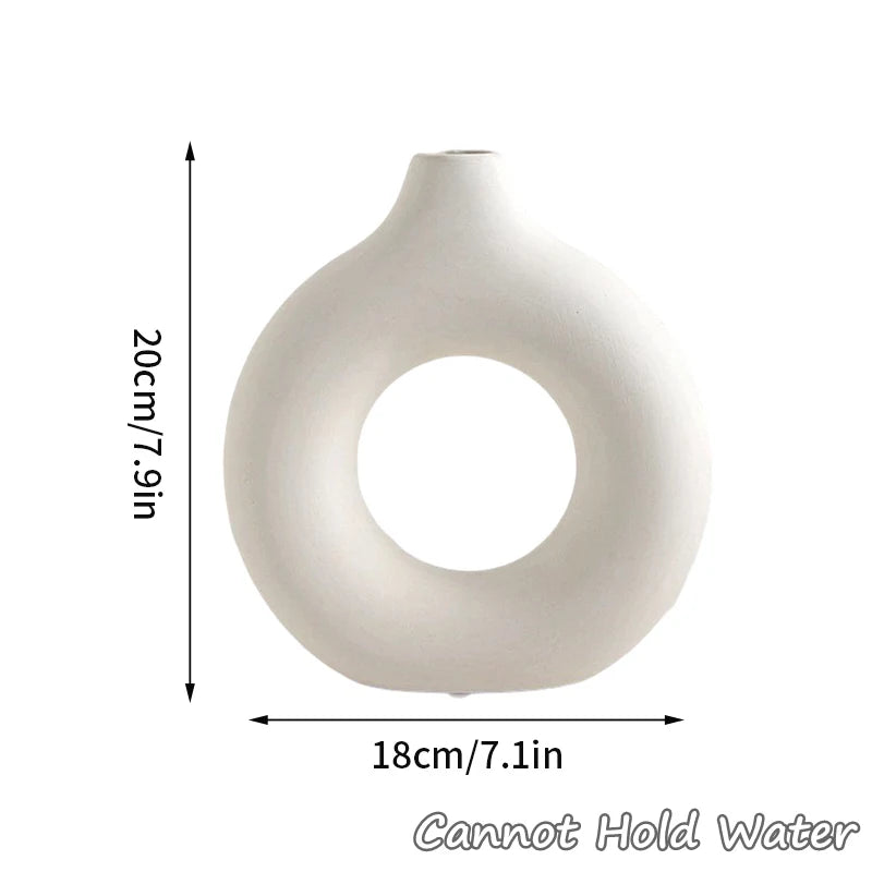 Decorative Ceramic Pure White Vase