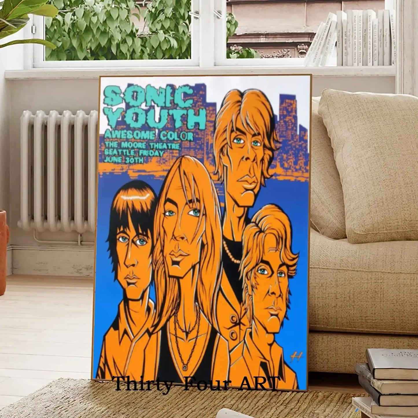 Rock Band Canvas Art Poster