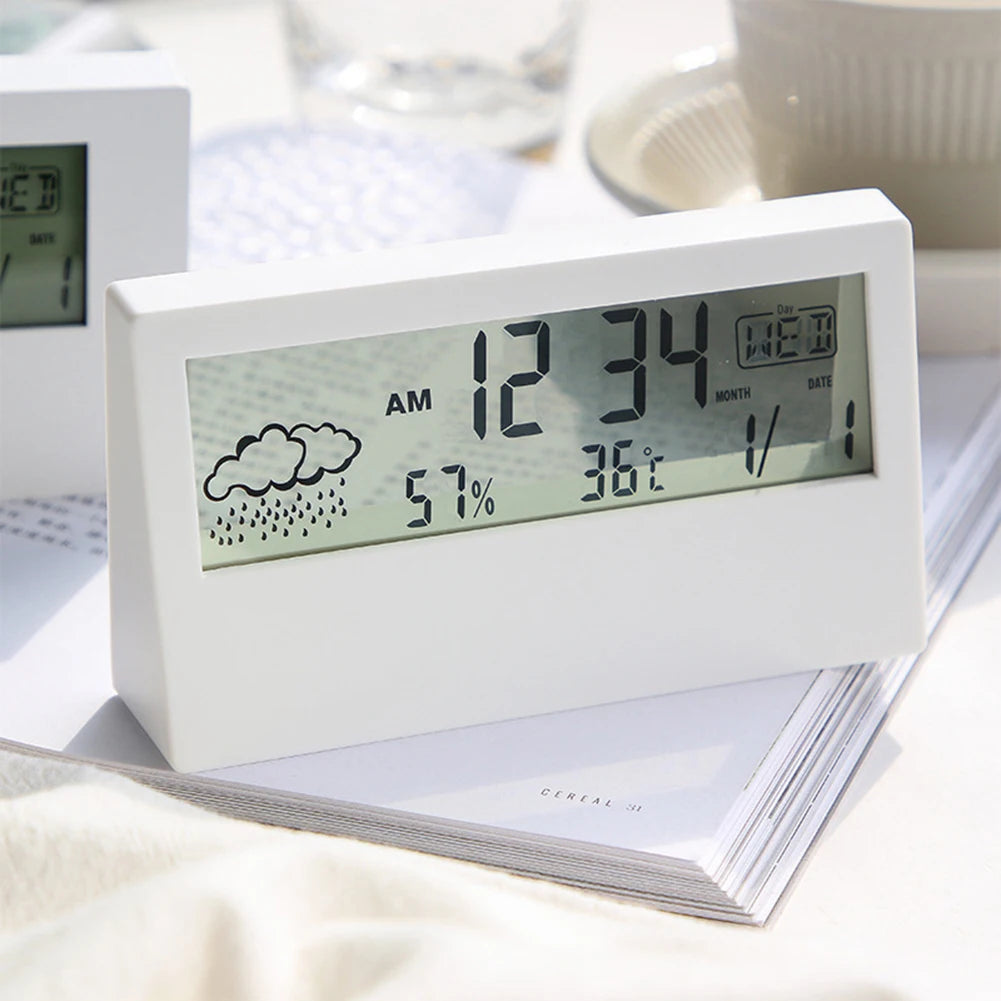 Thermo-Hygrometer Clock Weather Display