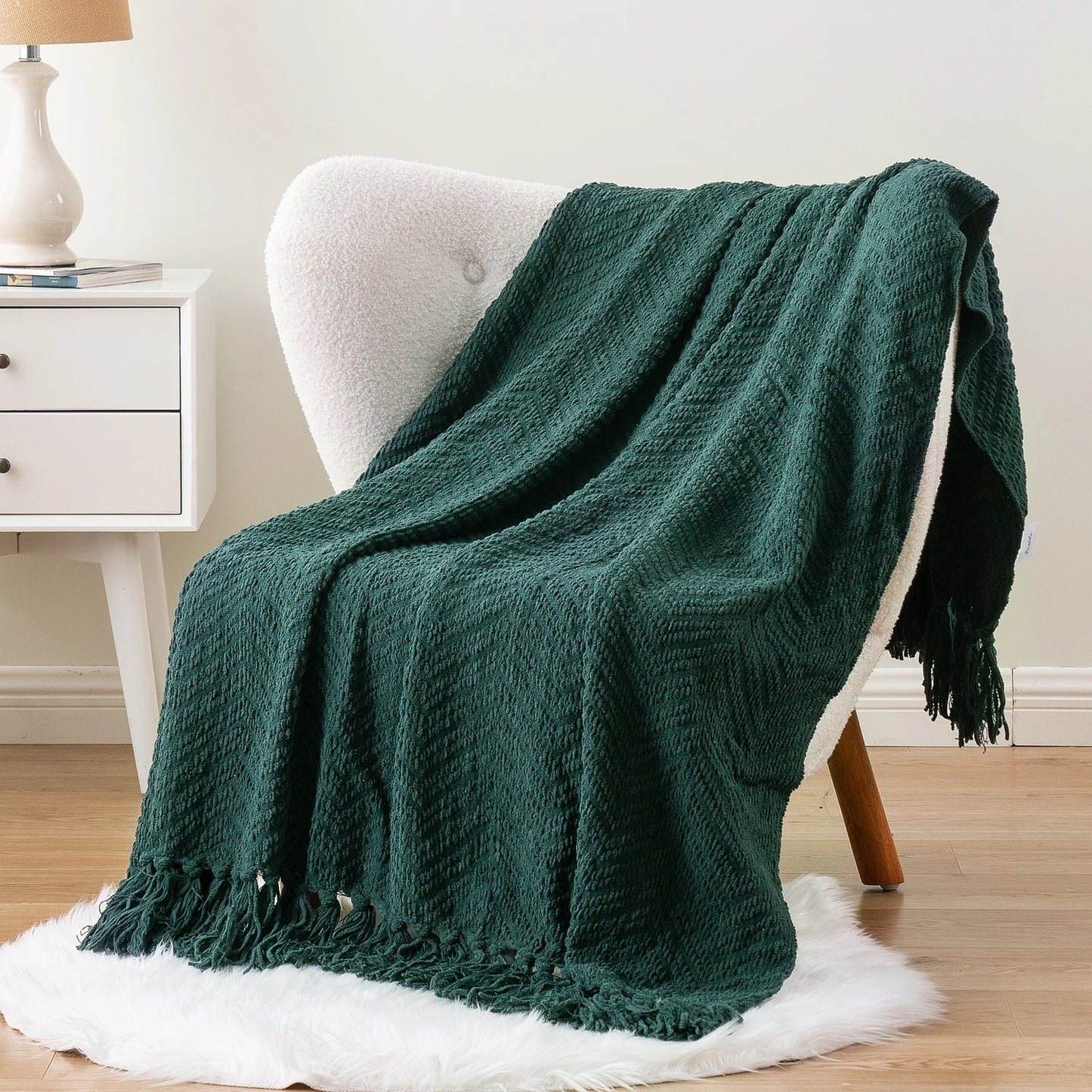 Battilo Thick Knitted Throw Blanket